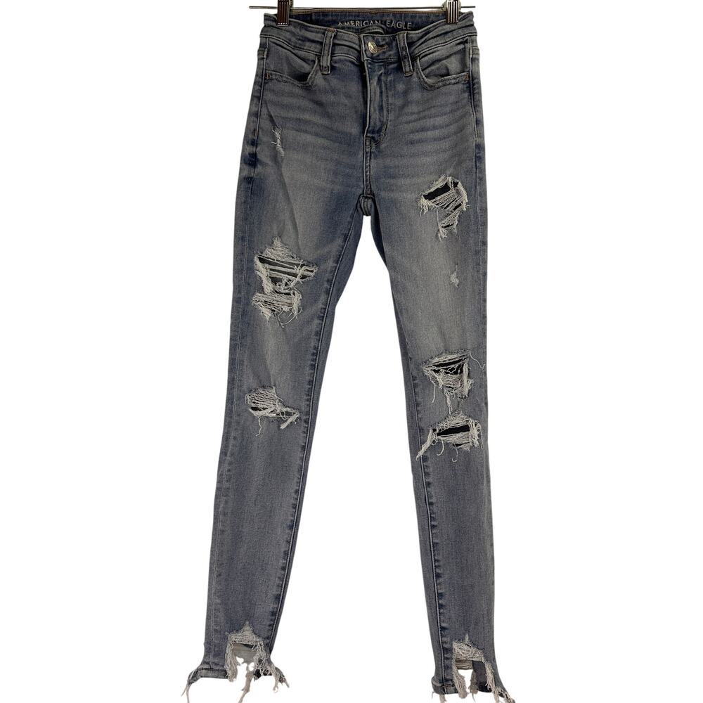 American Eagle Hi-Rise Jegging Next Level Stretch Jeans Size 0